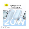 Повербанк BASEUS Compact Fast Charging Power Bank iP Edition 20W 5000mAh White (P10068304212-00)