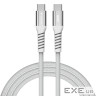 Магнітний кабель живлення та синхронізації Verbatim 60 Вт /USB-C-USB-C /120 см-сірий (31850)