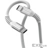 Магнітний кабель живлення та синхронізації Verbatim 60 Вт /USB-C-USB-C /120 см-сірий (31850)