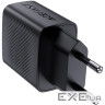 Зарядний пристрій Acefast A78 1xUSB-C PD20W + 1xUSB-A GaN Black (6974316283256)