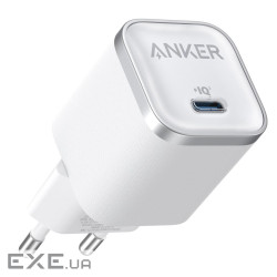 Зарядний пристрій Anker USB-C 45W Nano Charger white (A2692L21)