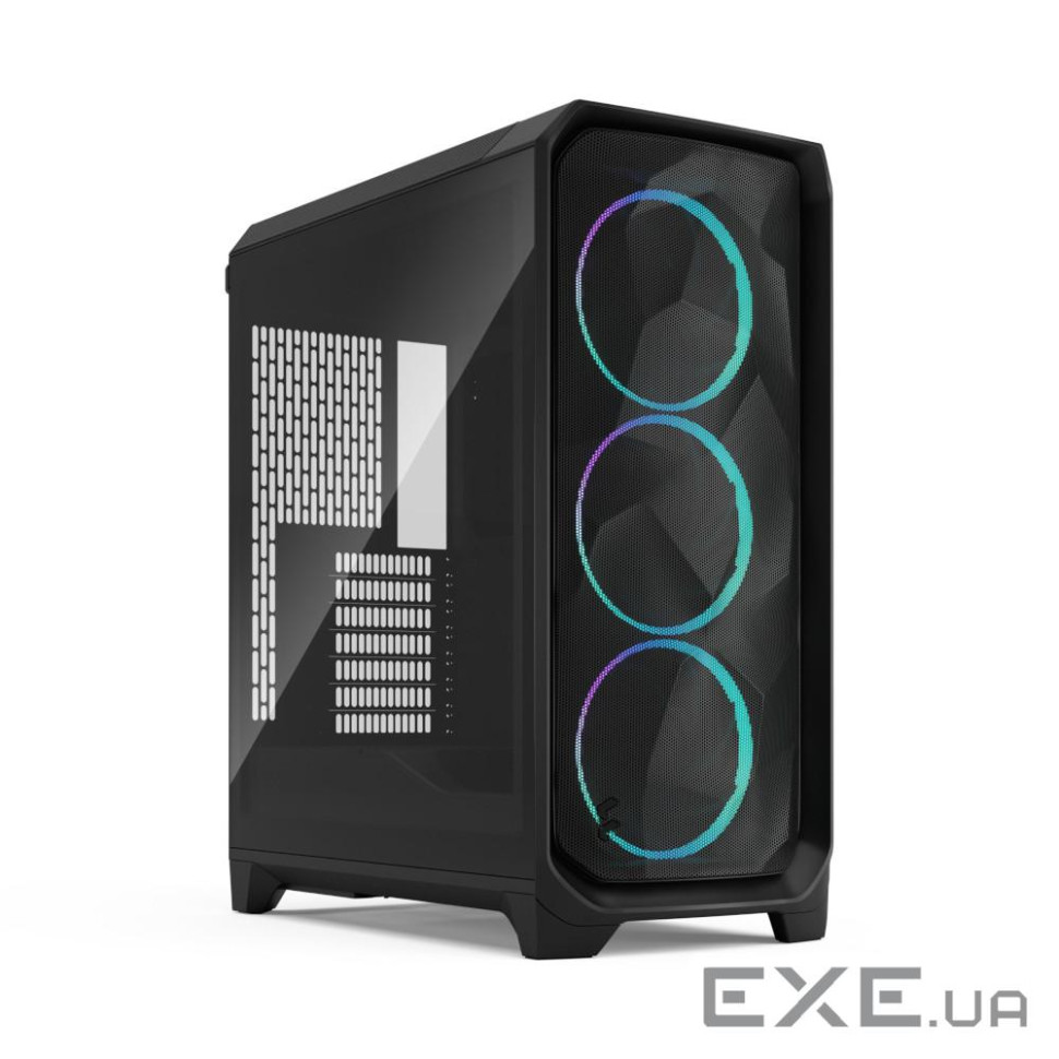 Корпус ATX без БЖ, чорний, затемнене скло Meshify 3 Black RGB TG Light Tint FRACTAL (FD-C-MES3A-06)