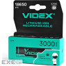 Акумулятор 18650, 3000 mAh, Videx, 1 шт , Li-ion, 3.7V