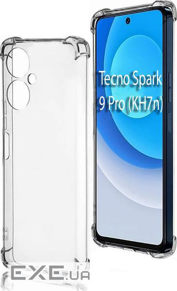 Чохол-накладка BeCover Anti-Shock для Tecno Spark 9 Pro (KH7n) Clear (708907)