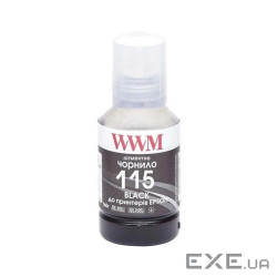 Чорнило WWM Epson L8160/L8180 140г Black Pigment (E115BP) KeyLock (E115BP-WWM)
