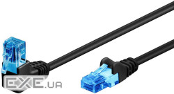 Патч-корд неекранований RJ45 UTP6a 2.0m, patch AWG25 1x90 D=5.9mm Gold,чорний (75.05.1530-10)