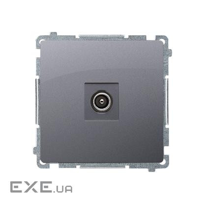 Розетка антенная Basic TV, серебро (BMAK3.01/43)