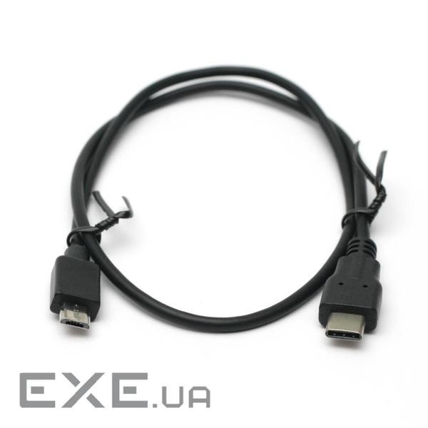 Дата кабель USB-C to Micro 5P 0.3m PowerPlant (KD00AS1259)