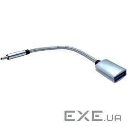 Перехідник OTG Type-C to USB 3.2, 0.15 м, срібний (B00726) (B00726)