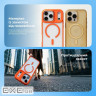 Чохол Proove Clear Essence Case with Magnetic Ring iPhone 16 Pro Max orange (PCCEIP16PM10)