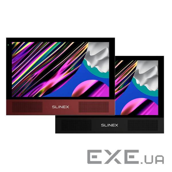 AHD відеодомофон Slinex Sonik 10 (black / red), 10&rdquo, сенсорний IPS екран, запис руху, слот