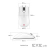 Миша ігрова бездротова, симетрична, біла ZOWIE FK2‑DW WHITE (9H.N4MBE.A3E)