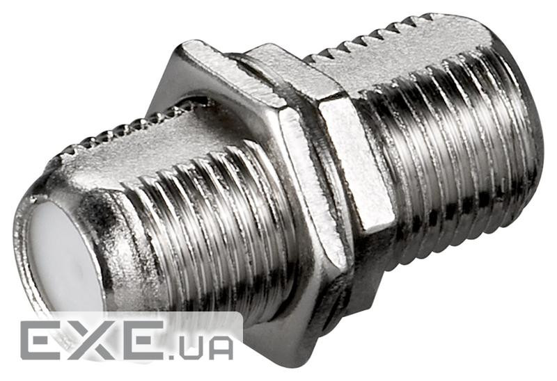 Перехідник антенний RF:F F/F,адаптер прямий Nut Zinc (75.01.1841-1) Nut Zinc (75.01.1841-1)