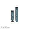 Ремінець до смарт-годинника Garmin fenix 6 22mm QuickFit Lakeside Blue Silicone (010-12863-03)