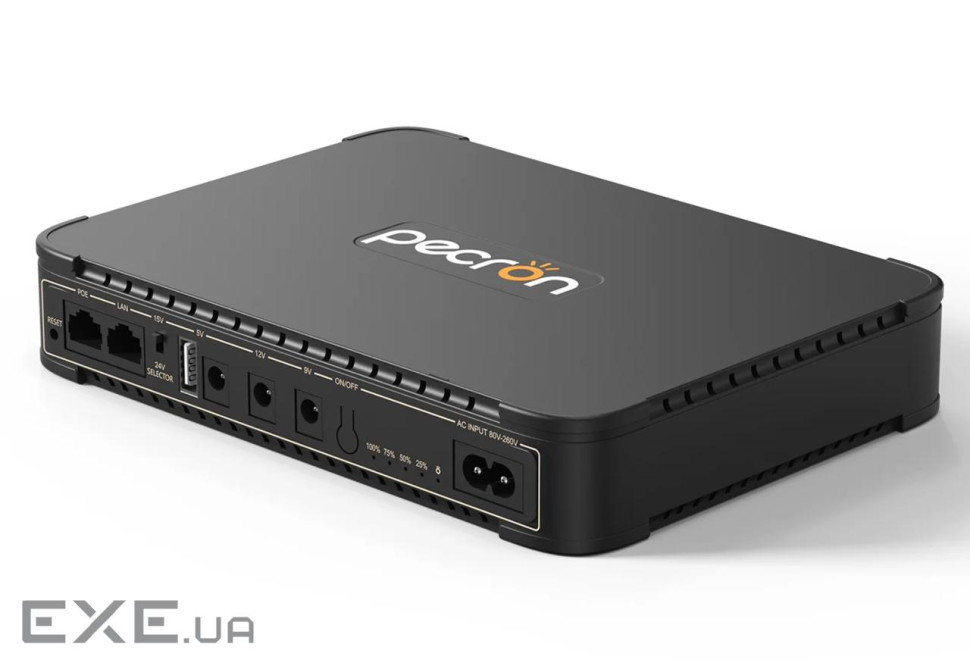 ИБП для роутера Pecron D39, 36W 38.48Wh, Output: USB 5V 2.6A Max, 9V 2A Max / 12V 2A Max / 5V2.6AMax