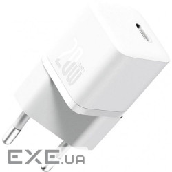 Мережевий зарядний пристрій Baseus GaN5 Fast Charger(mini) 1C 20W EU Moon White(Wi (P10110900213-01) Baseus GaN5 Fast Ch