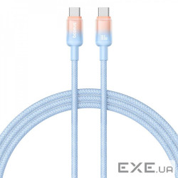 Кабель Baseus Discolor Series Fast Charging Type-C to Type-C 100W (1m) blue (P10374902311-00)