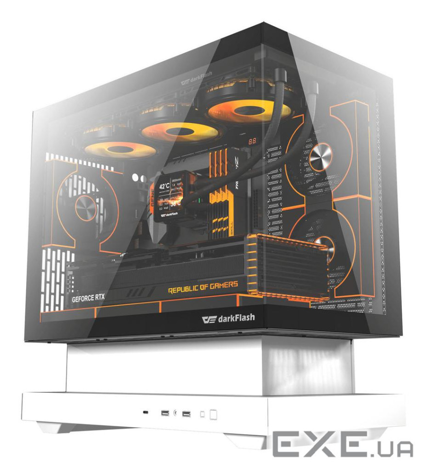 Корпус для комп"ютера DARK FLASH F1 mATX без блока живлення, білий (F1 WHITE)
