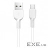 Кабель HOCO X20 Flash USB-A to Type-C 1м White (6957531068853)