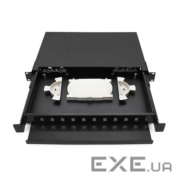 Оптична патч-панель Merlion ML-OP-S408A-12C 12-канальна, SC Simplex adapter, (485*340*44мм) )