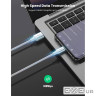 Дата кабель USB 2.0 AM to USB-C 0.25m 3A braided US288 white Ugreen (60129)