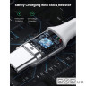 Дата кабель USB 2.0 AM to USB-C 0.25m 3A braided US288 white Ugreen (60129)