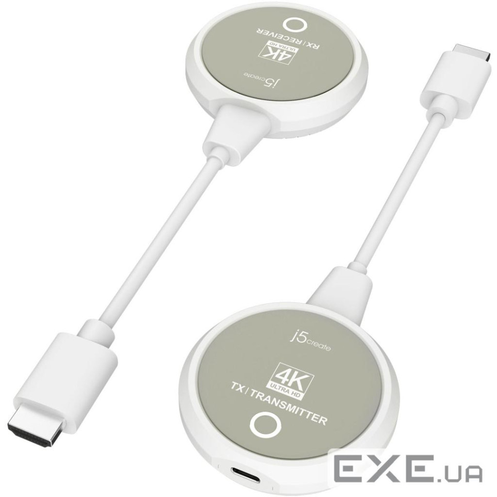 Бездротовий пристрій ScreenCast J5create JVAW75-N HDMI на HDMI, до 30 м