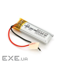 Літій-полімерний акумулятор 6*12*35mm (Li-ion 3.7В 200мА&middot,год) (601235) ) (601235)