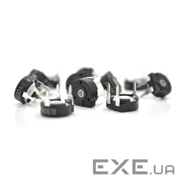 Багатооборотний змінний потенціометр PT10 B300K горизонтальний