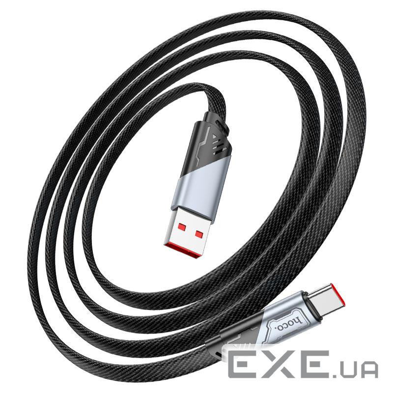 Кабель Hoco U119, Type-C-USB, 5.0A, Black, довжина 1,2 м, BOX (Hoco U119 / TCB)