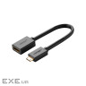 Перехідник Mini HDMI M to HDMI F 0.22m black Ugreen (20137) (90402195)