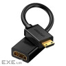 Перехідник Mini HDMI M to HDMI F 0.22m black Ugreen (20137) (90402195)