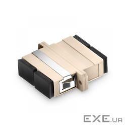 Адаптер (з"єднувач) SC/SC MM Duplex, beige, LW (LW-SC-08) ) SC/SC MM Duplex, beige, LW (LW-SC-08)