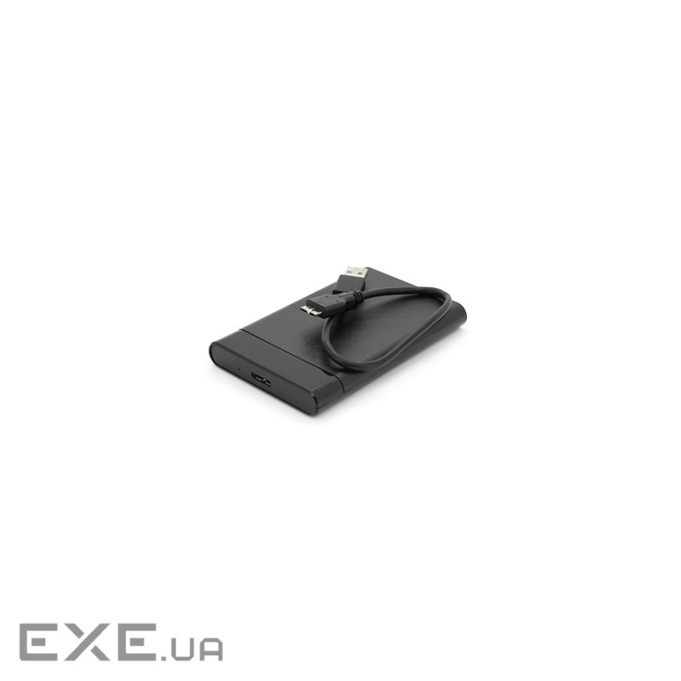 Карман зовнішній 2.5" ShuoLe, Black, USB 2.0, 1xSATA HDD / SSD, харчування по USB, алюмінієві (U25E30 black)