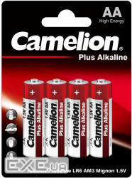 Батарейки Camelion Plus Alkaline AA (LR6) 4 шт (4260033154521)