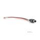 Роз'єм живлення DC-M (D 5,5x2,5мм) => кабель довжиною 30см black -red, Black plug OEM (YT-DC-M-30 red)