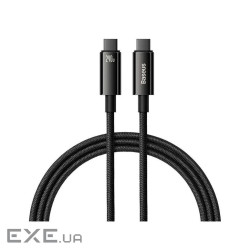 Дата кабель USB-C to USB-C 1.0m 240W Black Baseus (CAWJ040001)