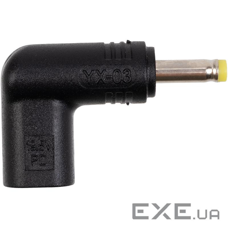 Адаптер PowerPlant USB Type-C на DC 4.0x1.7 мм (CC360635)
