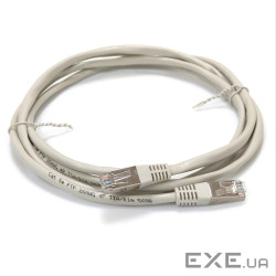 Патч-корд FTP, 0.25 м, кат. 5e, сірий (PAFT4025) (PAFT4025)