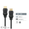 Кабель HDMI (M) - HDMI (M), 1.5 м, Black, ColorWay, V2.0, 4K / 60 Гц (CW-CBHD078-BK)
