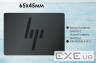 Наклейка на ноутбук HP металева 65х45 мм, темні літери (235562) TDB