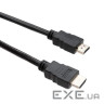 Кабель мультимедійний HDMI M to HDMI M 3.0m V2.0 Vinga (VCPDCHDMIMM3BK)