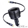 АЗУ Baseus Enjoyment Max 60W (Retractable 2xType-C Cables) black (C00035507121-01)
