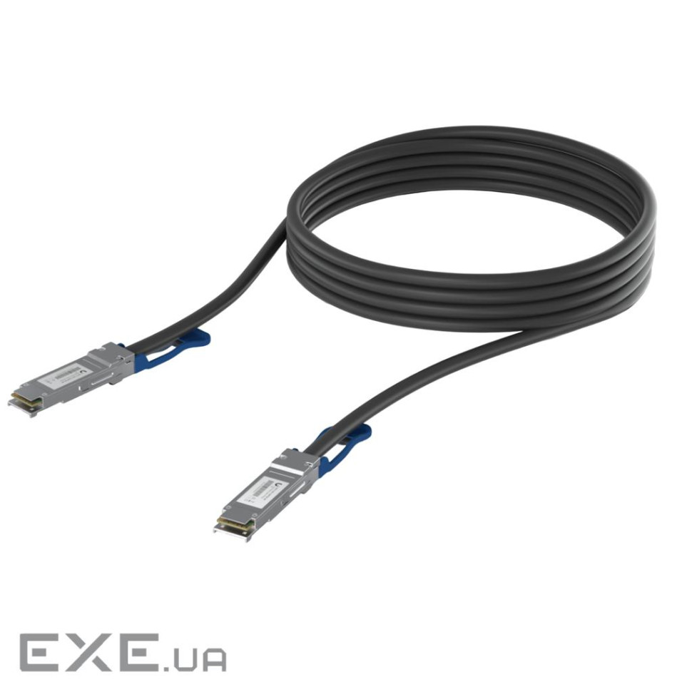 Ubiquiti Direct Attach Copper Cable QSFP28 100Gbps 3m UACC-DAC-QSFP28-3M UACC-DAC-QSFP28-3M: QSFP28,