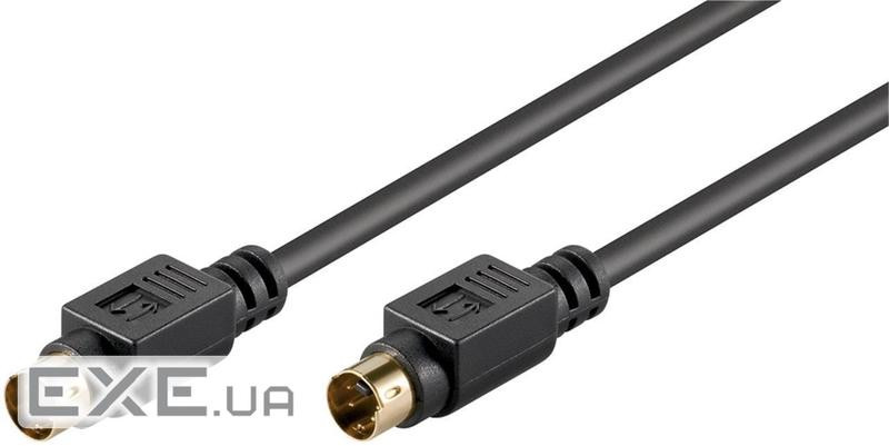 Кабель відео-сигнальний SVideo 4p M / M 5.0m, Shielded D = 5.0mm Gold, чорний (75.05.0059-1)