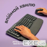 Клавіатура бездротова LOGITECH Wave Keys Ergonomic Keyboard Graphite (920-012304)
