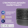 Клавіатура бездротова LOGITECH Wave Keys Ergonomic Keyboard Graphite (920-012304)