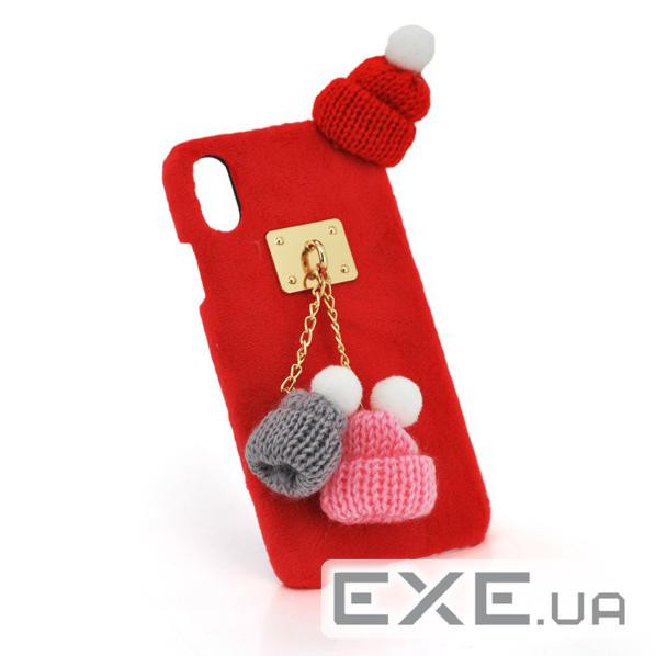 Накладка Пухнаста Шапки iPhone 7 Plus / 8 Plus (13645)