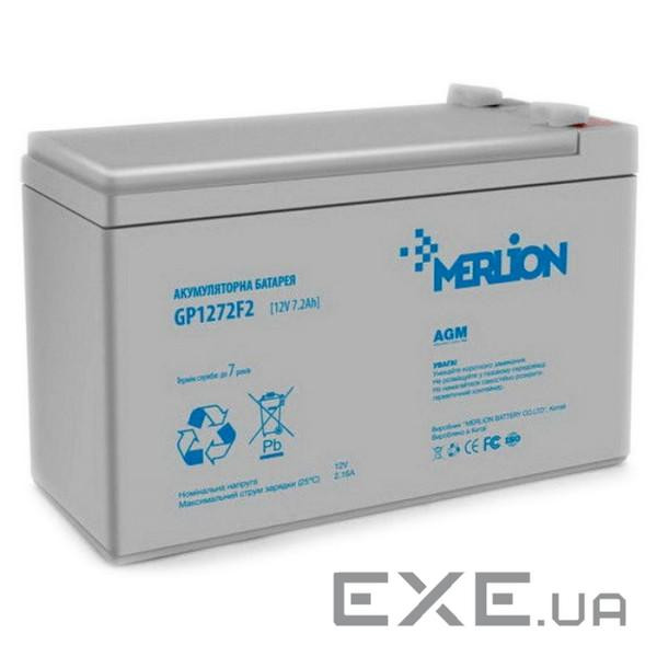 Акумуляторна батарея MERLION GL1270F2 GEL (12В, 7Ач)
