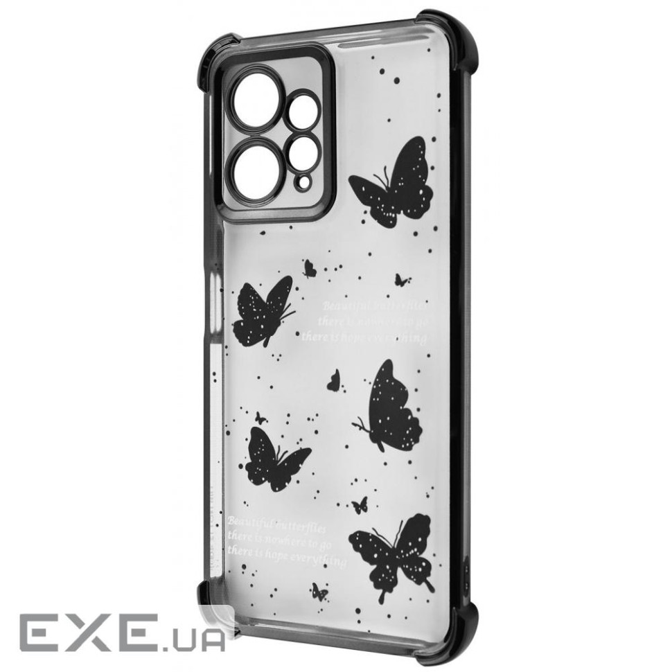 Чехол WAVE Winkie Xiaomi Redmi Note 12 4G black/butterfly (64207 black/butterfly)